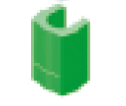 Vertical OT System / 4 Green Clips (Soft Hold)