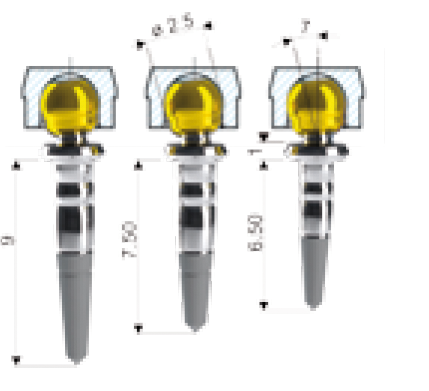 Sistema de Attachments OT / Pivot Flex Revestido a TiN